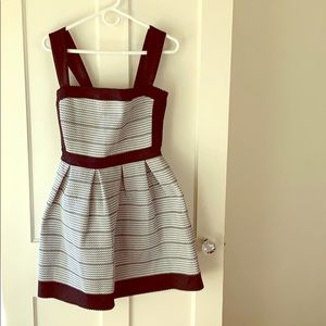 Black and white bandage dress with tags.